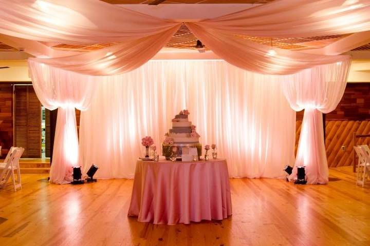 Wedding cake display