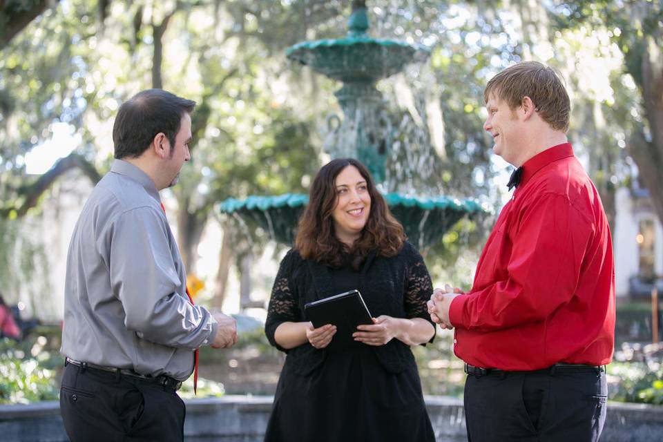 Chip & Jonas, November 2015, Lafayette Square. Photo by It's Megan Jones.