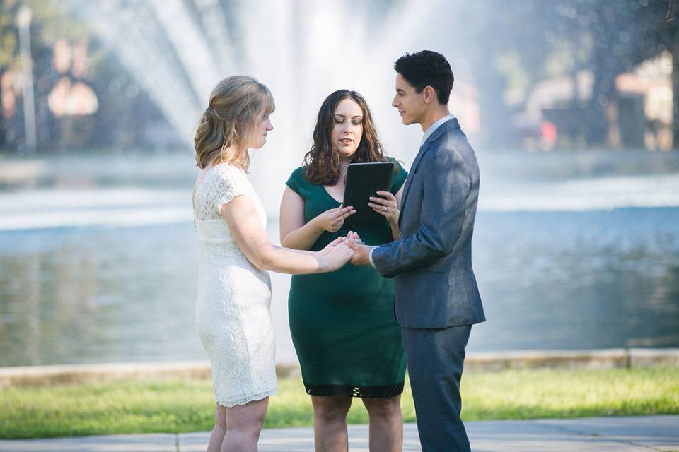 Michael & Sarah, March 2015, Daffin Park. Photo by It's Megan Jones.