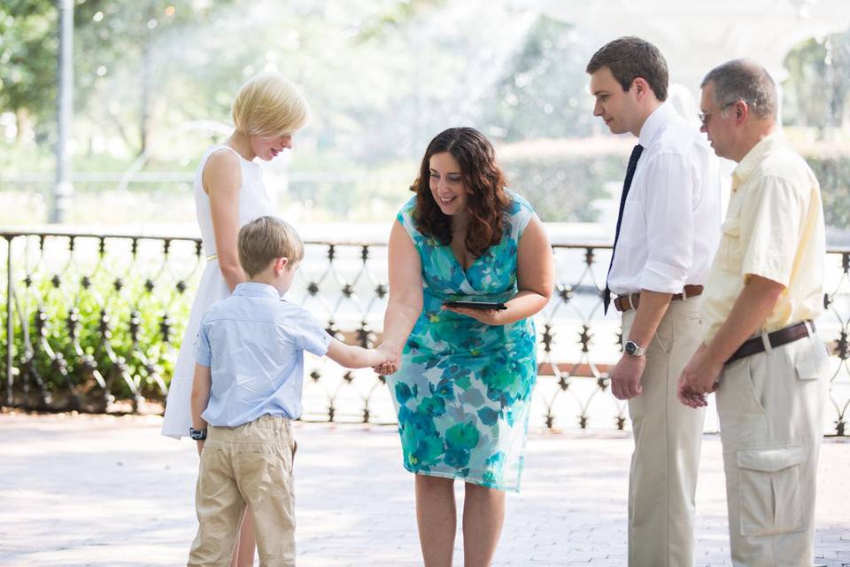 Olga & Alex, July 2015, Forsyth Park. Photo by It's Megan Jones.