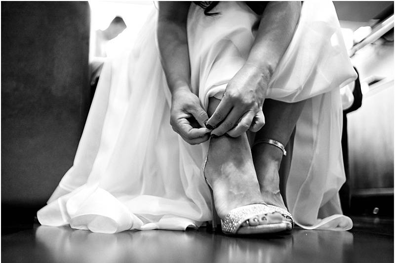 Bride getting ready