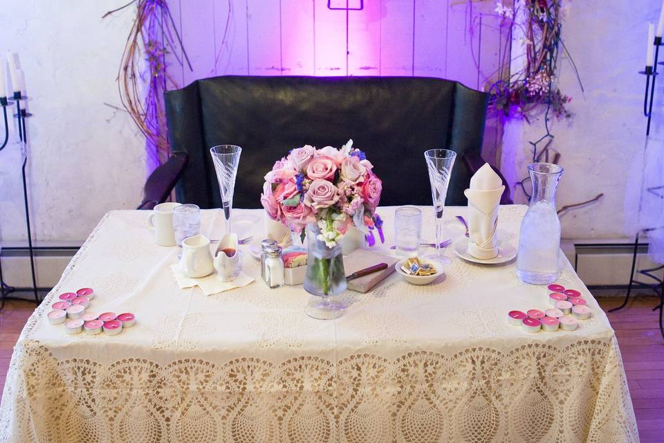 Sweetheart table