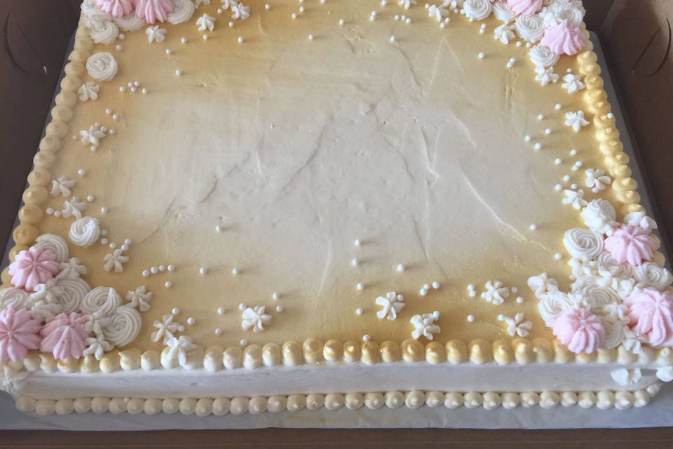 Half sheet cake