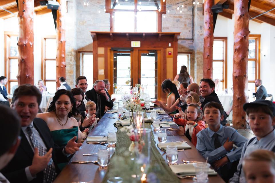 Long  tables in Great Hall