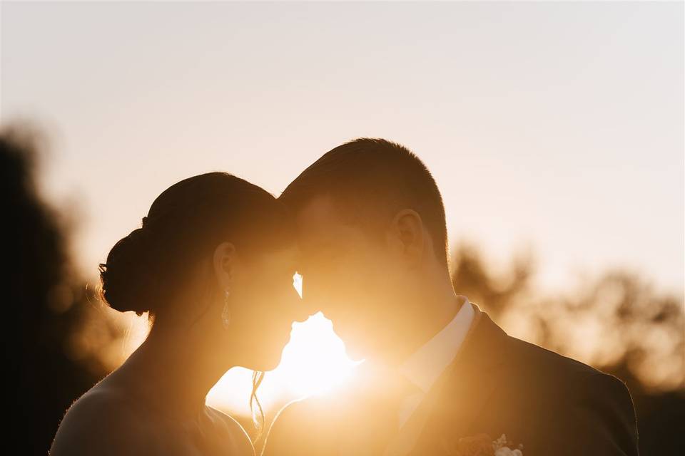 Wedding sunset