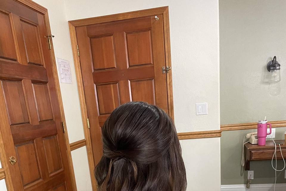 Bridal party hair