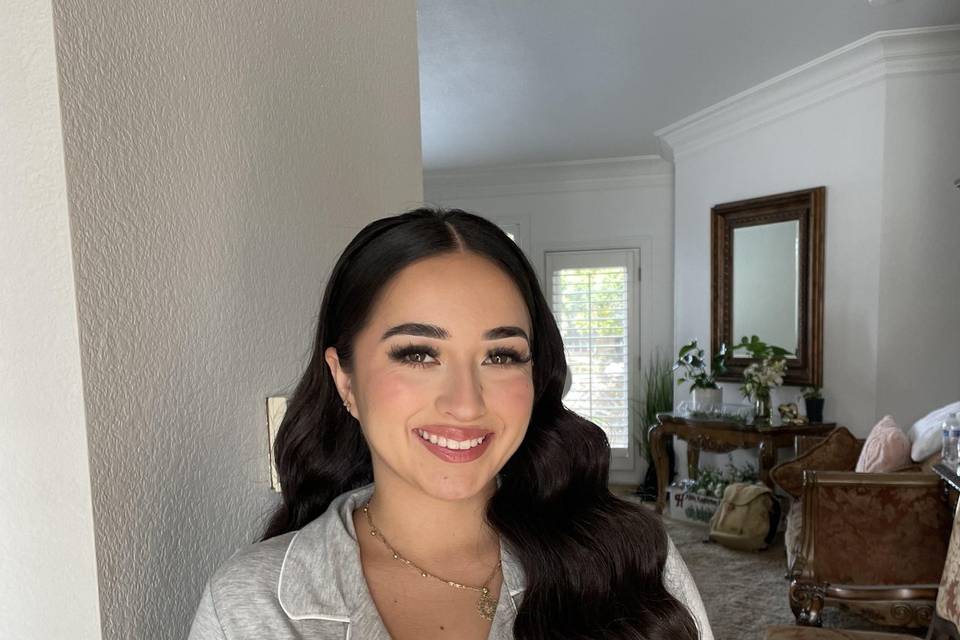 Bridal half up/down