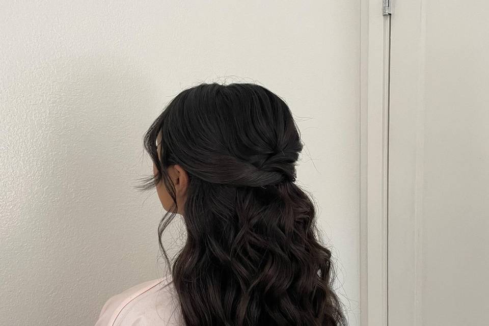 Bridesmaids hair