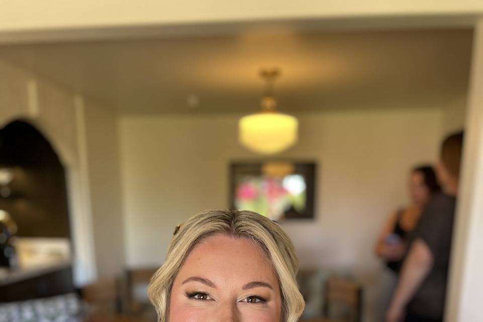 Bridal low bun