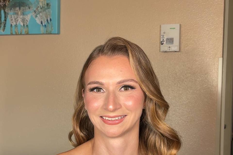 Modern half up/down