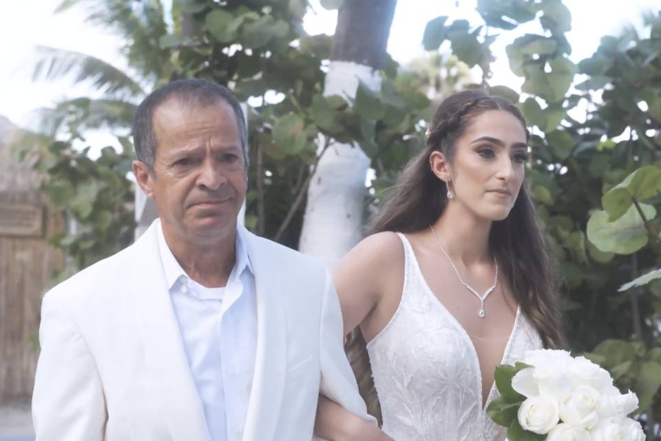 Walking down the aisle