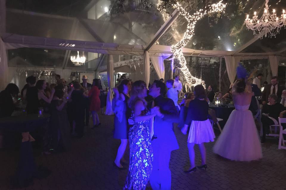 Dance floor lighting provided