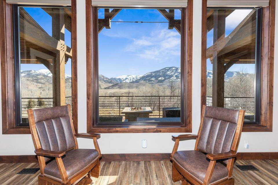 Aerial Living Room View