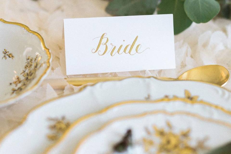 Wedding place cards