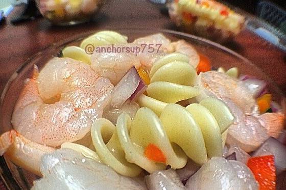 Shrimp pasta salad