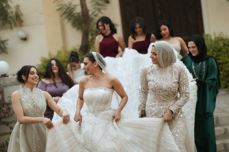 Bride and friend