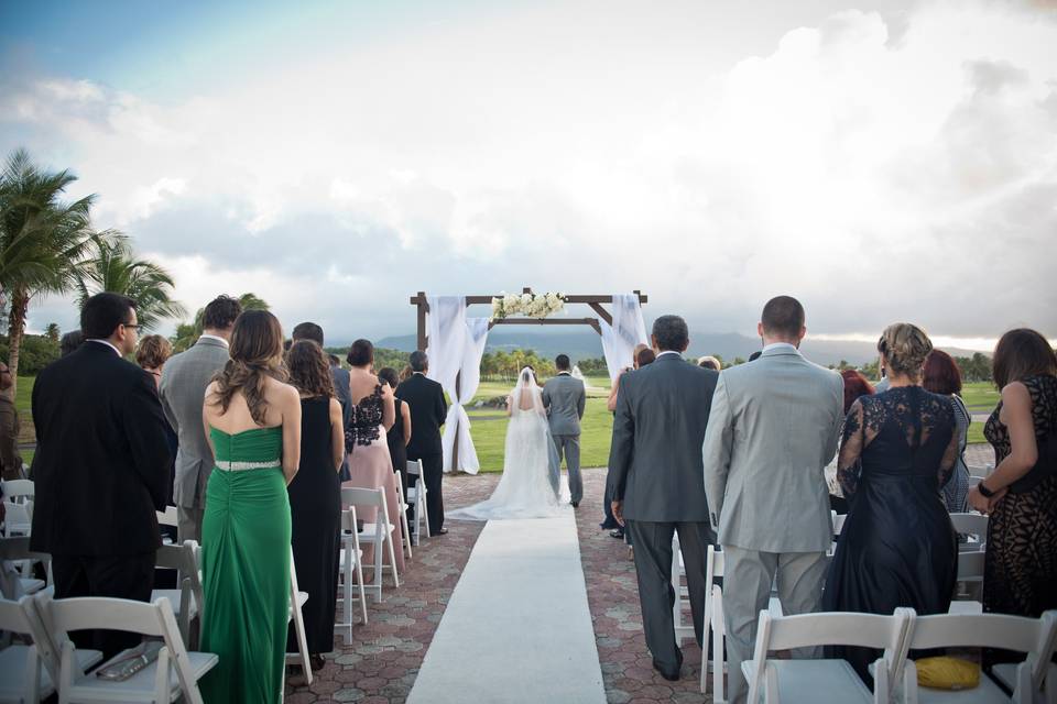 Outdoor wedding