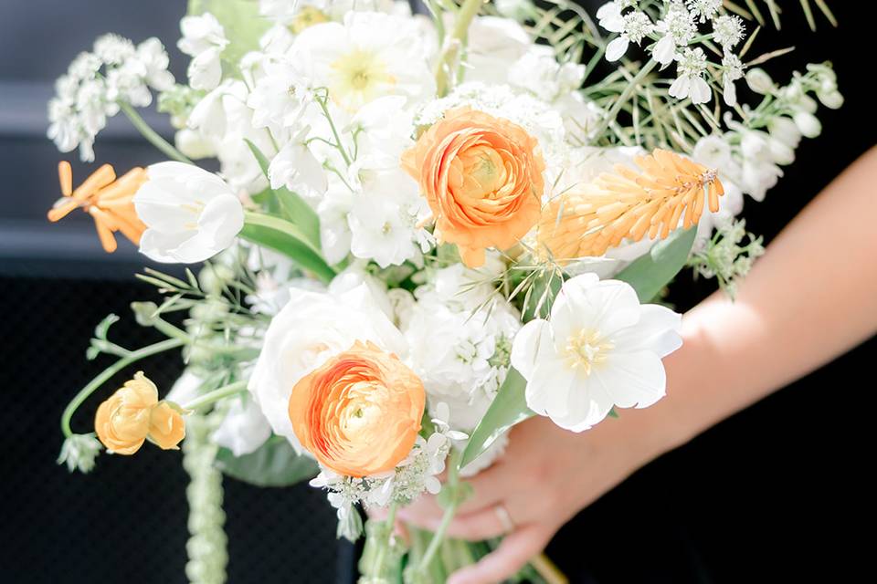 Blue and White Centerpieces