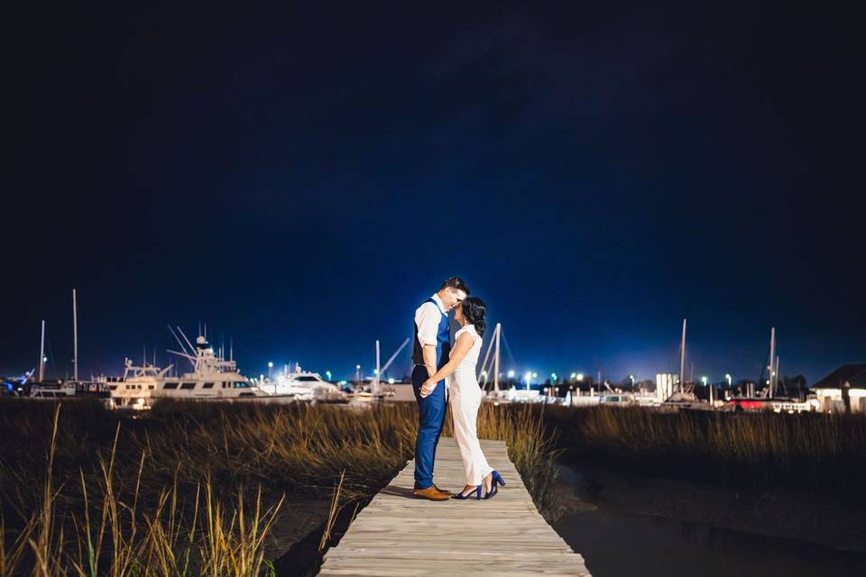 Couple on Dock