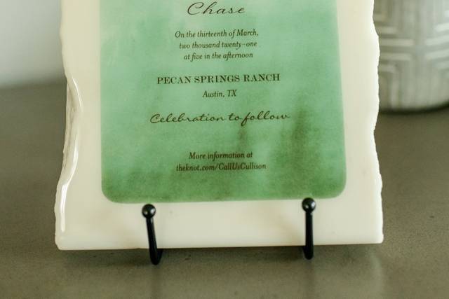 A wedding invite transformed