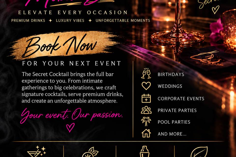 The Secret Cocktail Mobile Bar
