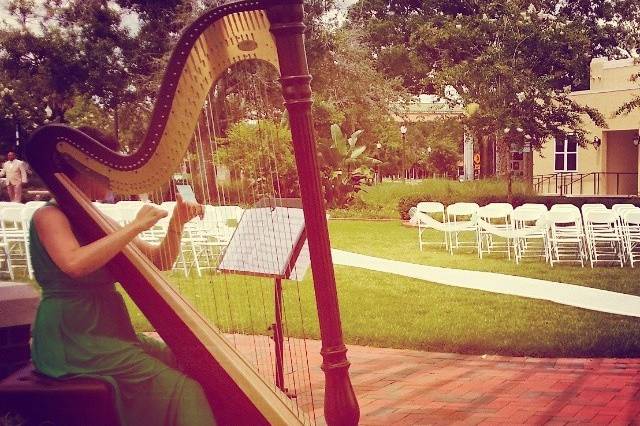 Harpist Kristen Elizabeth