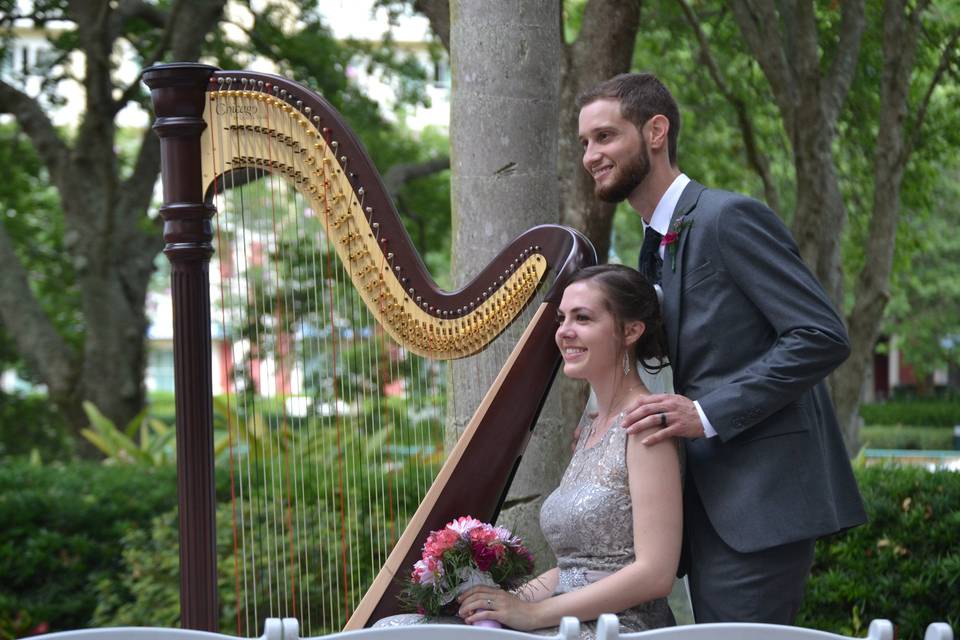 Harpist Kristen Elizabeth