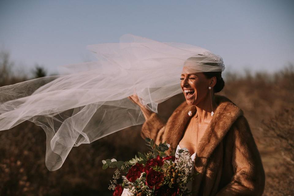 Extra windy wedding day