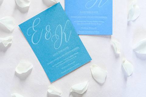 Letterpress Save the Dates