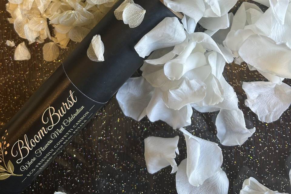 Wedding Exit White Rose Petal