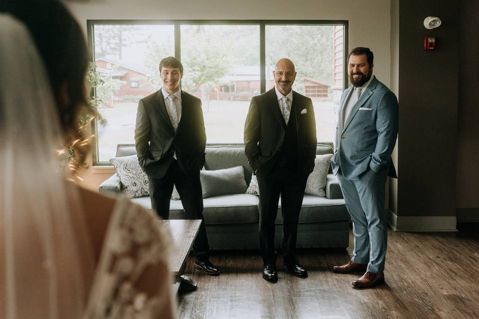 First look with family