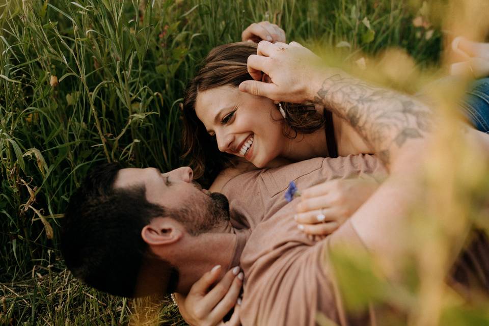 Sunset engagement photos