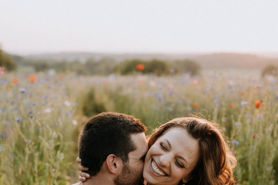 Sunset engagement photos