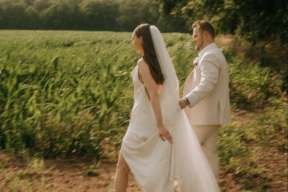 Bride and groom portraits