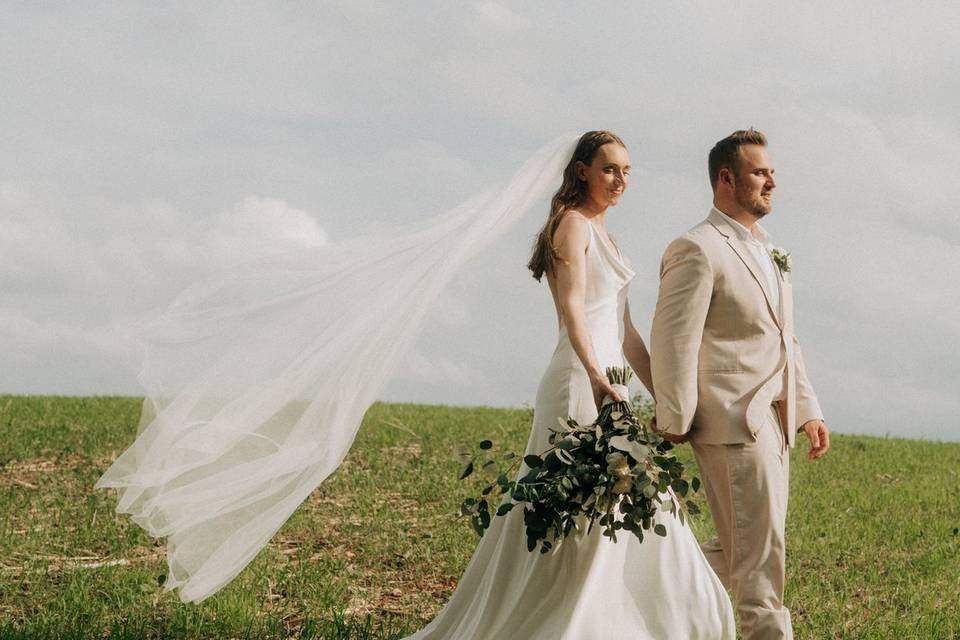 Bride and groom portraits