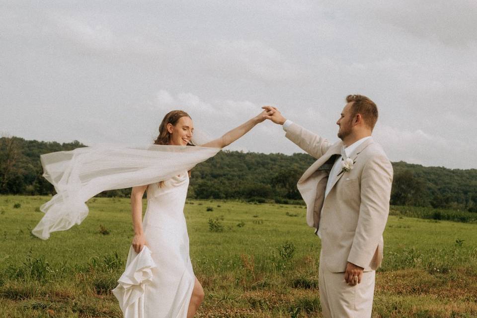 Bride and groom portraits