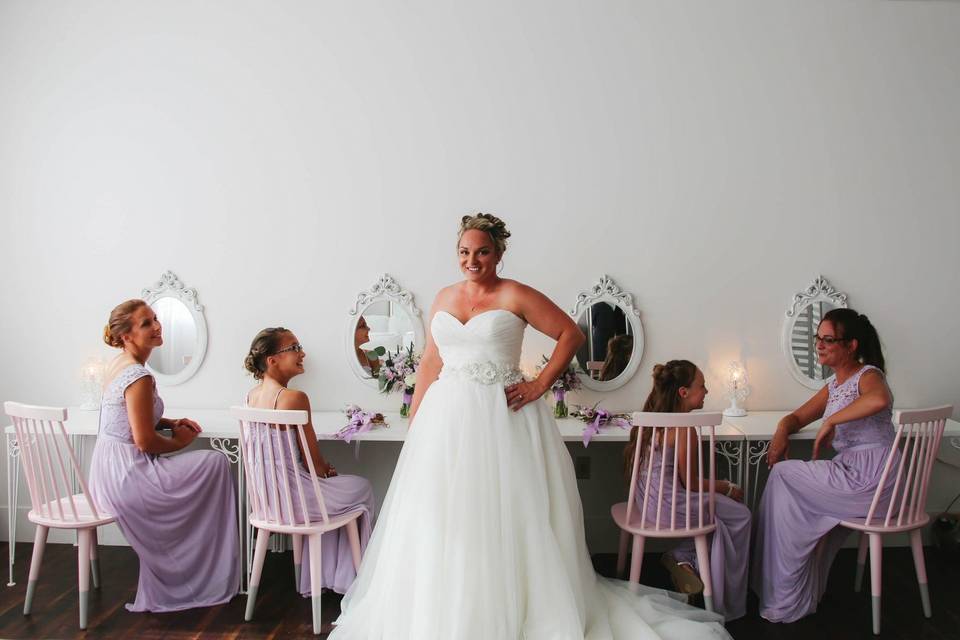 Bridal suite photo op