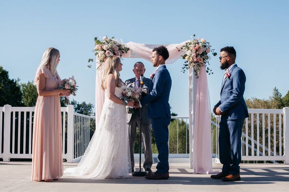 Ceremony on the terrace