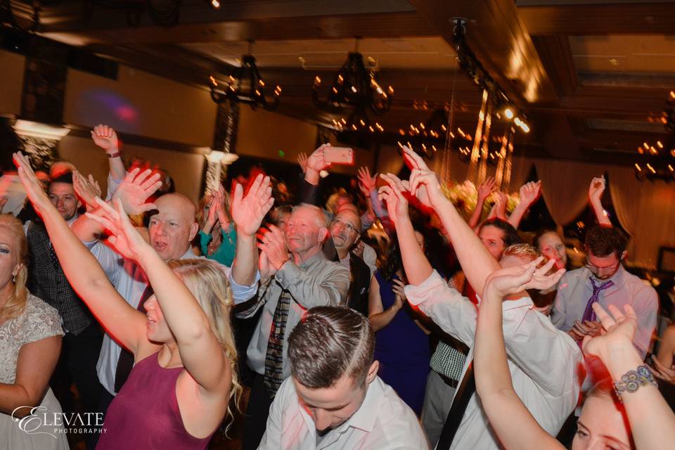 Hands in the air