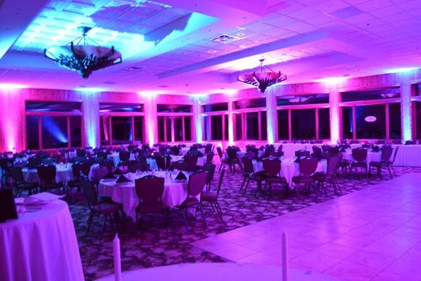 Fore Lakes West Hall.  Two Tone Blue and Purple
