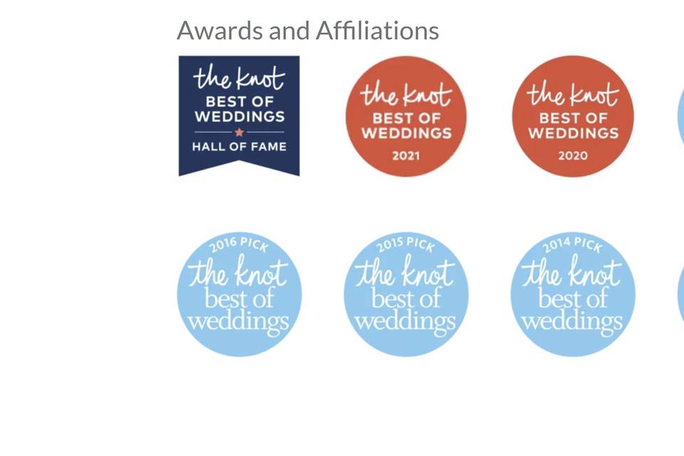 Awards banner