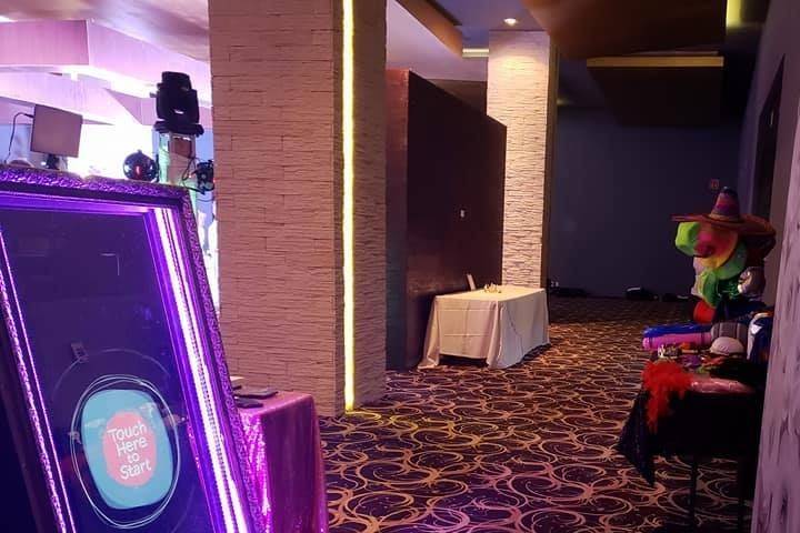 Photo booth setup