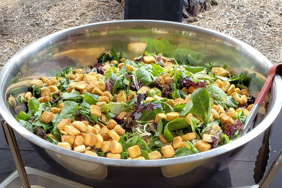 Garden salad with ranch or italian