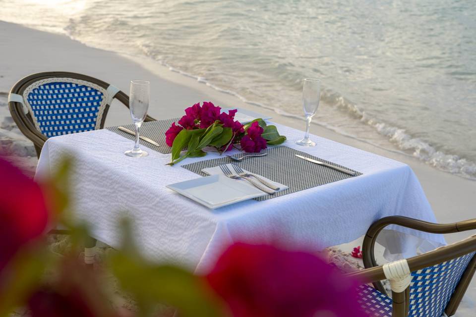 Beachside table