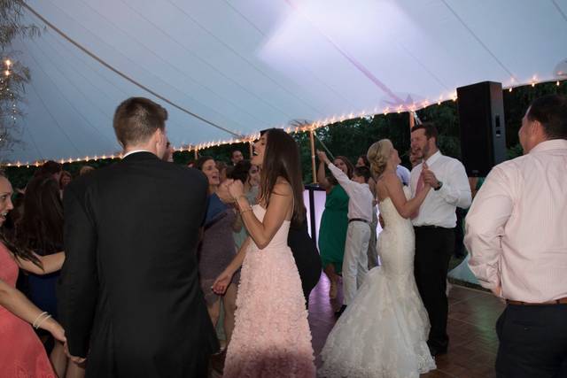 Guests dancing