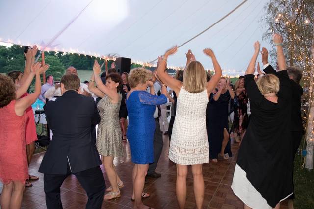 Guests dancing