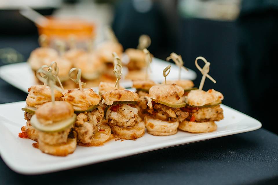 Chicken and biscuit sliders