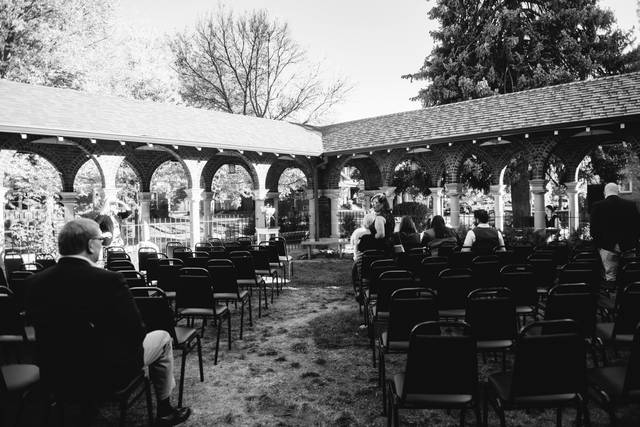 Beautiful courtyard wedding