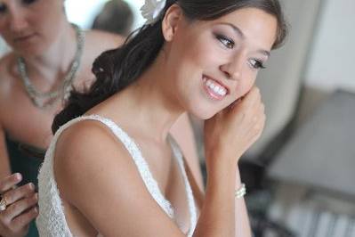 Helping the bride