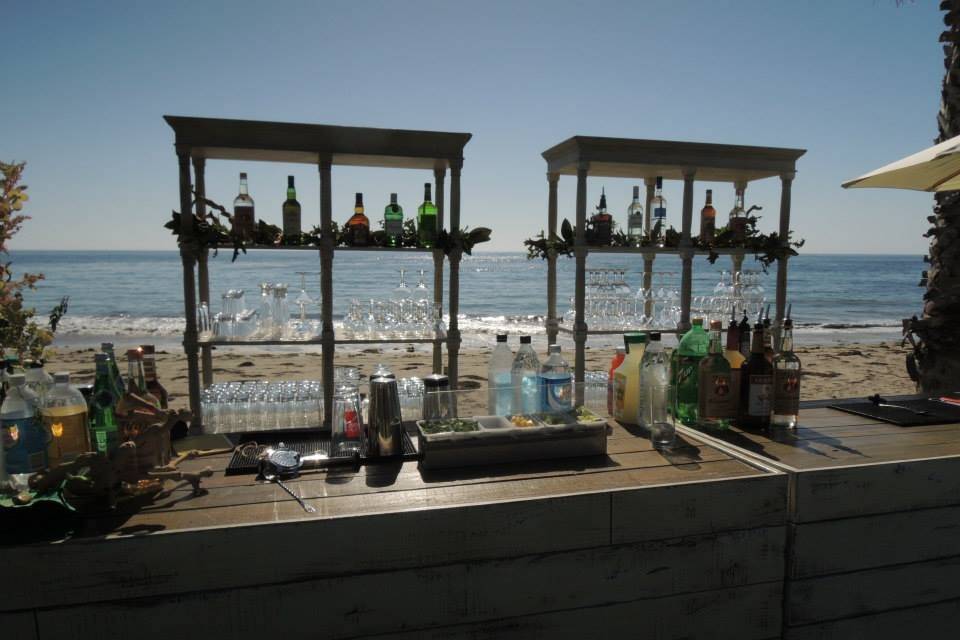 Beach bar area